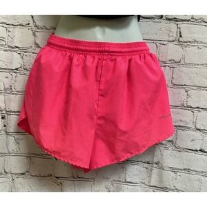 BOA Neon Pink Running Shorts Split Leg Micro Polyester Medium Made in USA